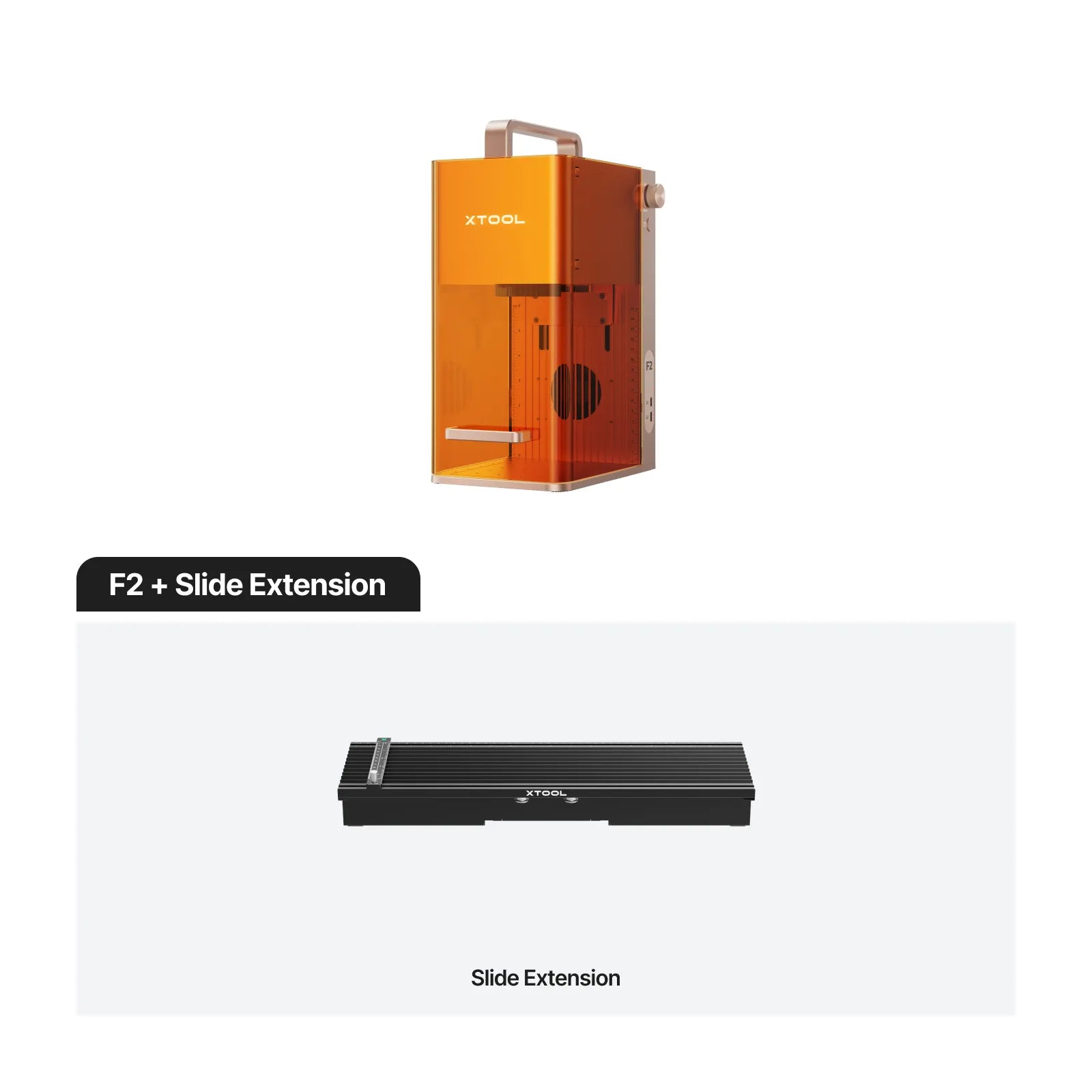 Grabadora láser doble portátil xTool F2 de 5 W IR y 15 W de diodo