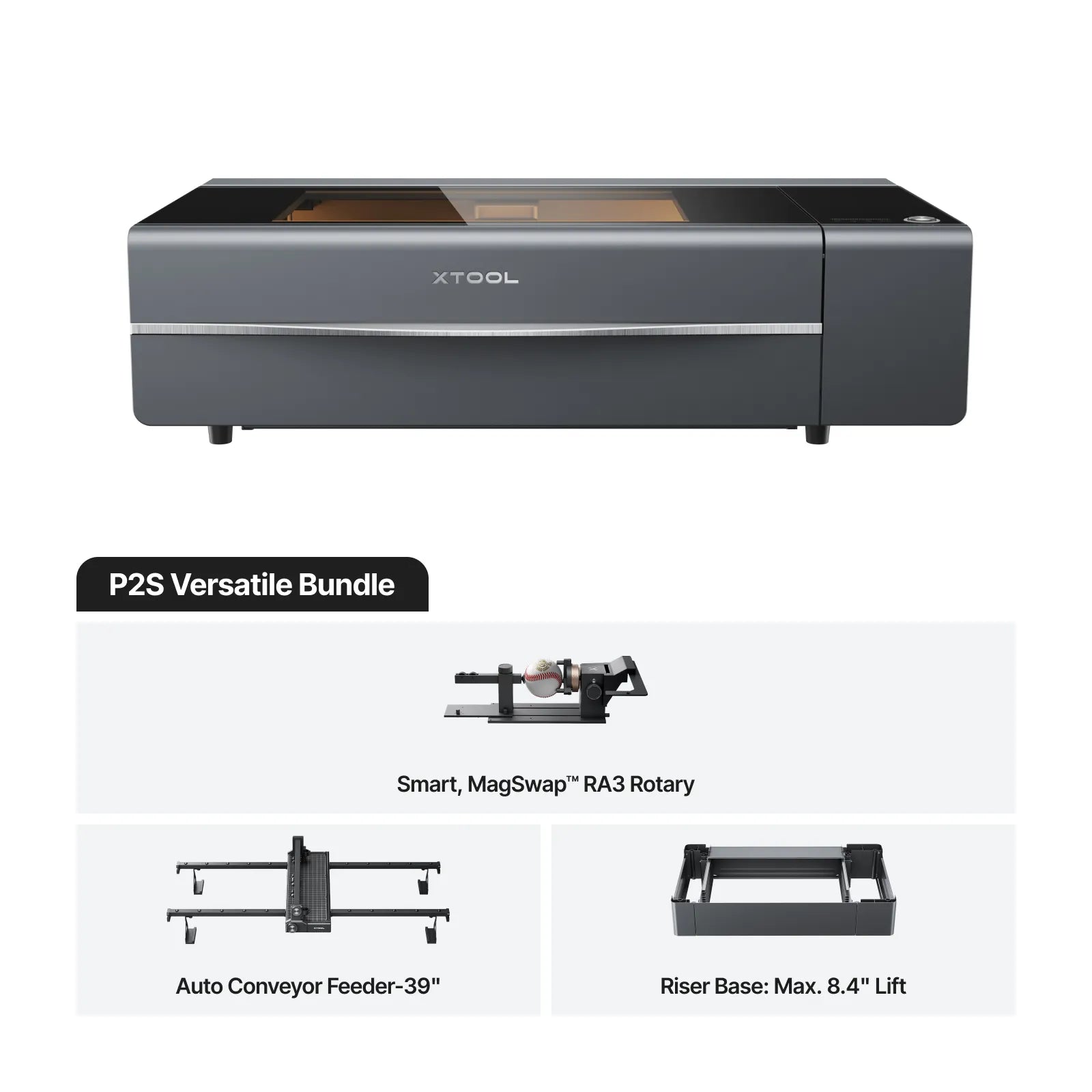 Cortador láser de CO2 de escritorio xTool P2S 55W