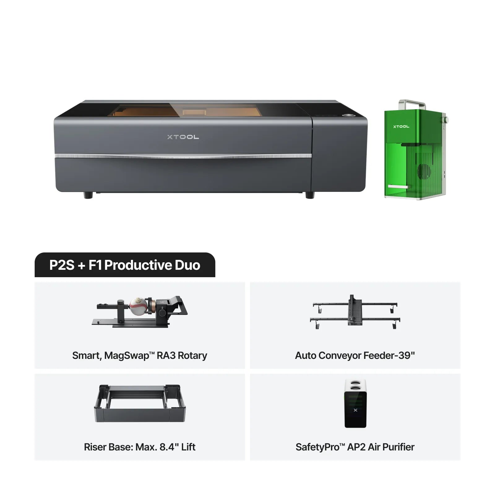 Cortador láser de CO2 de escritorio xTool P2S 55W