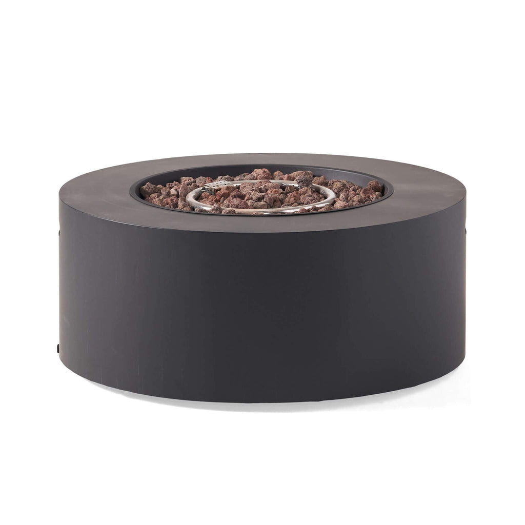 Alora Modern 32-Inch 40K BTU Round Iron Propane Fire Pit (SAK29102)