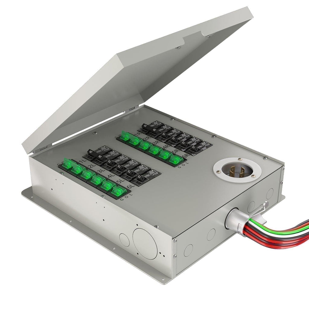 Reacondicionado - Interruptor de transferencia no automático de 12 circuitos, 120/240 V, 30 A de Nature's Generator