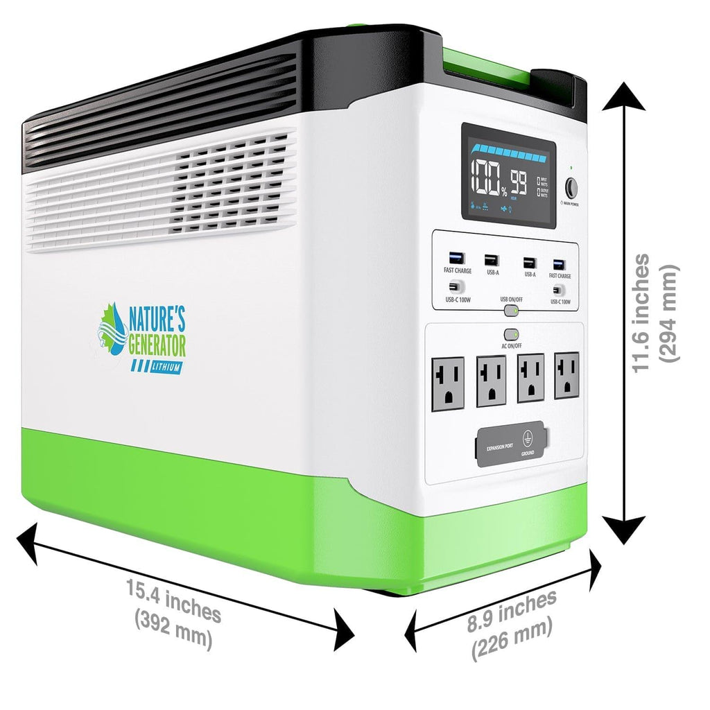Generador solar de litio de alta capacidad 1800