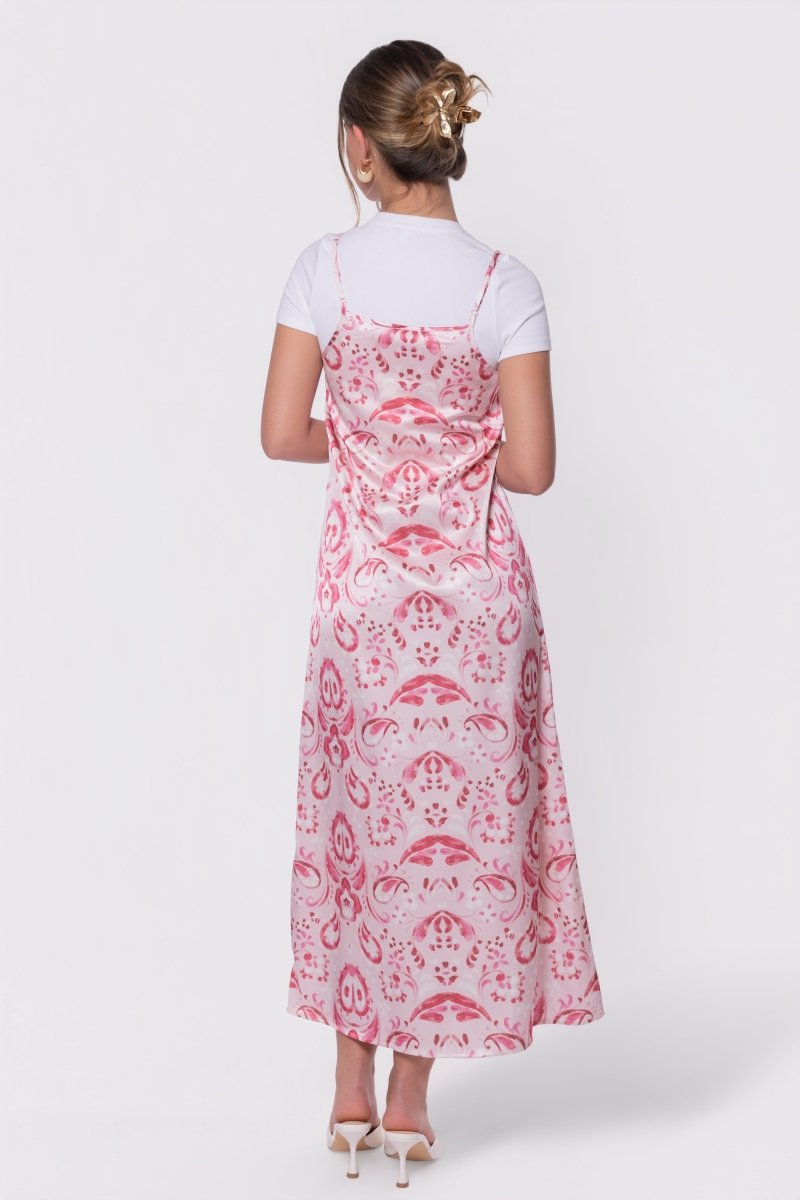 Paula Dress (Pink Pattern)