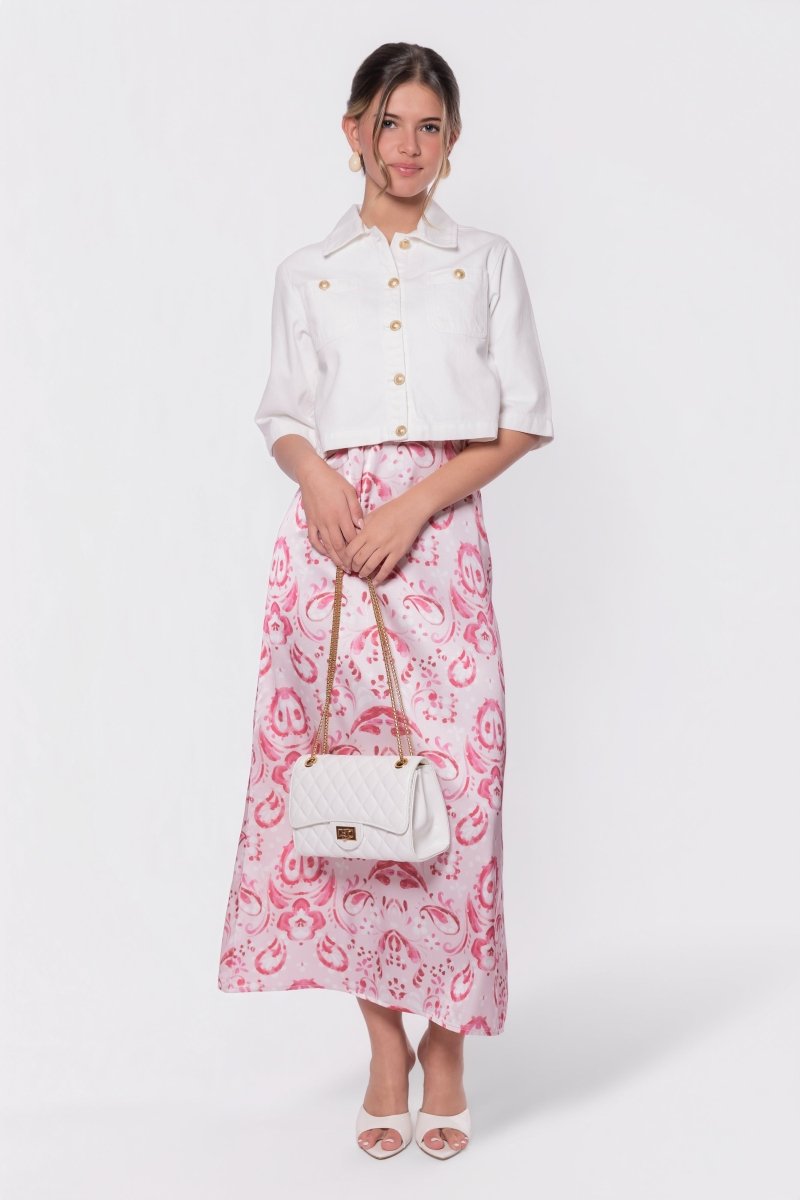 Paula Dress (Pink Pattern)