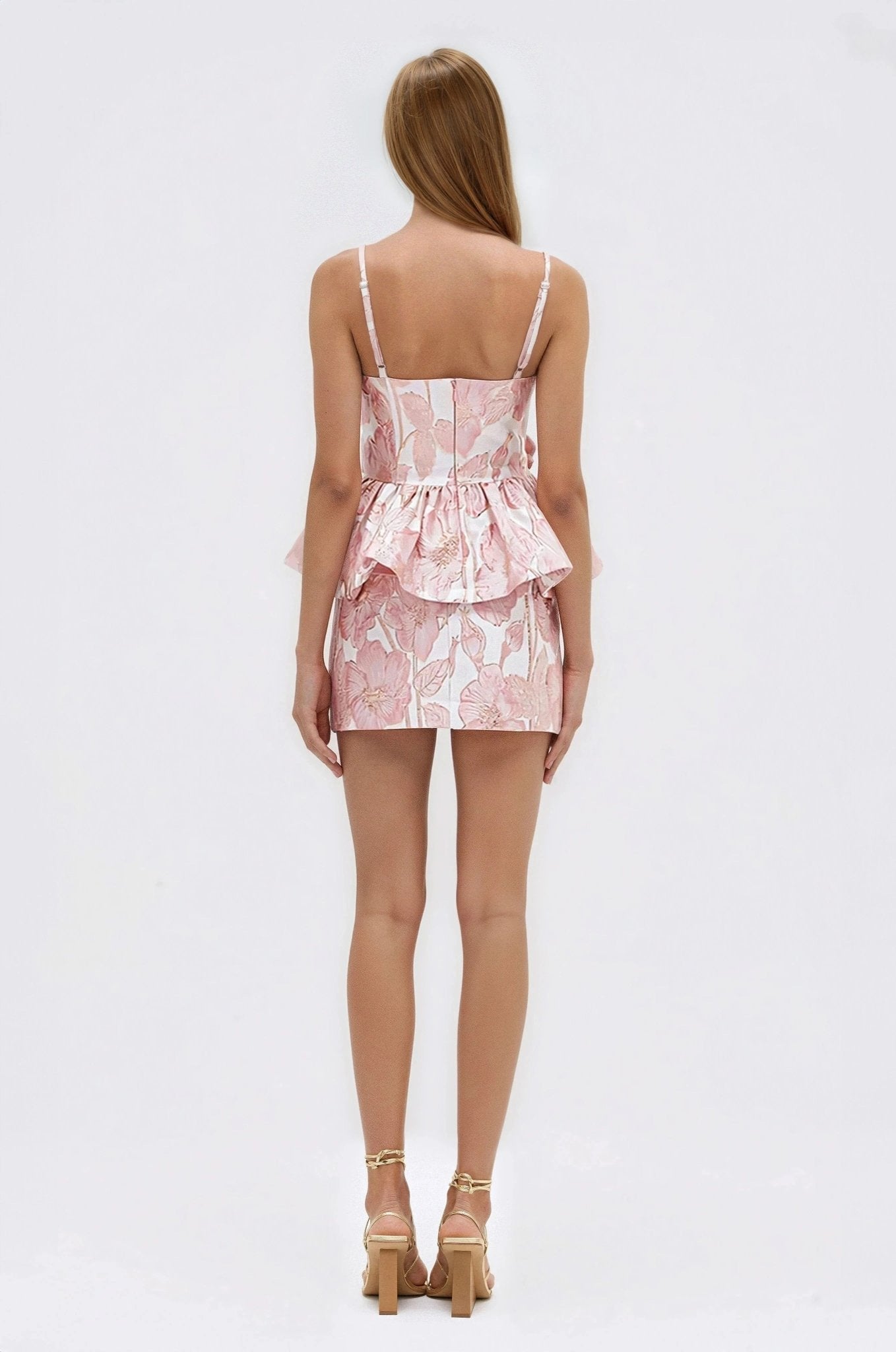 Falda Jacquard Petal – Rosa