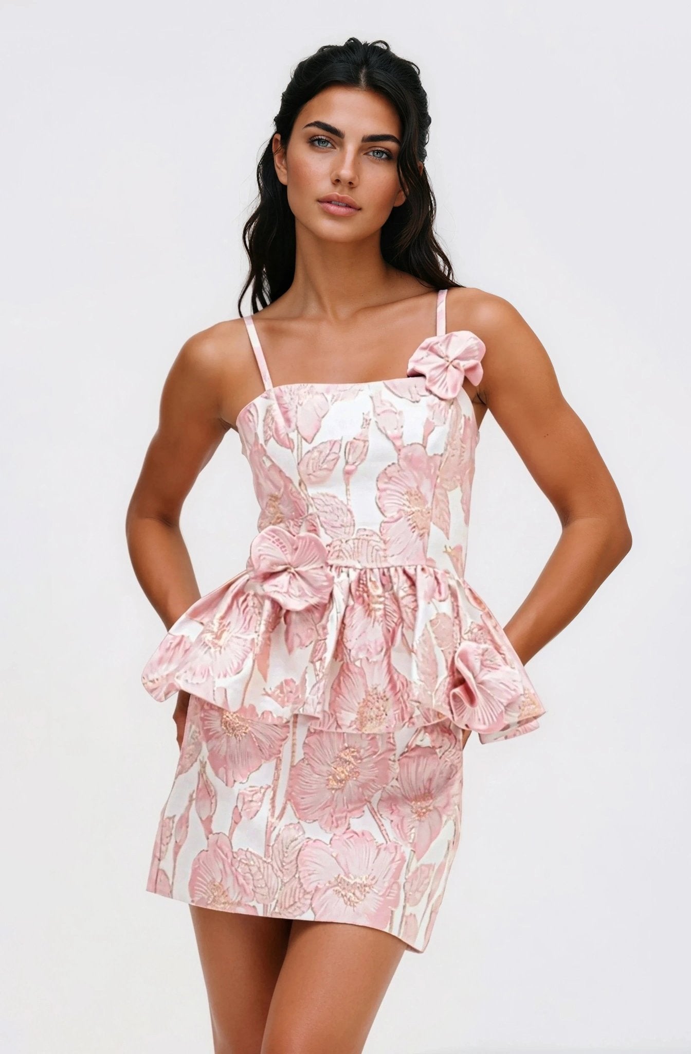 Petal Jacquard Top – Pink