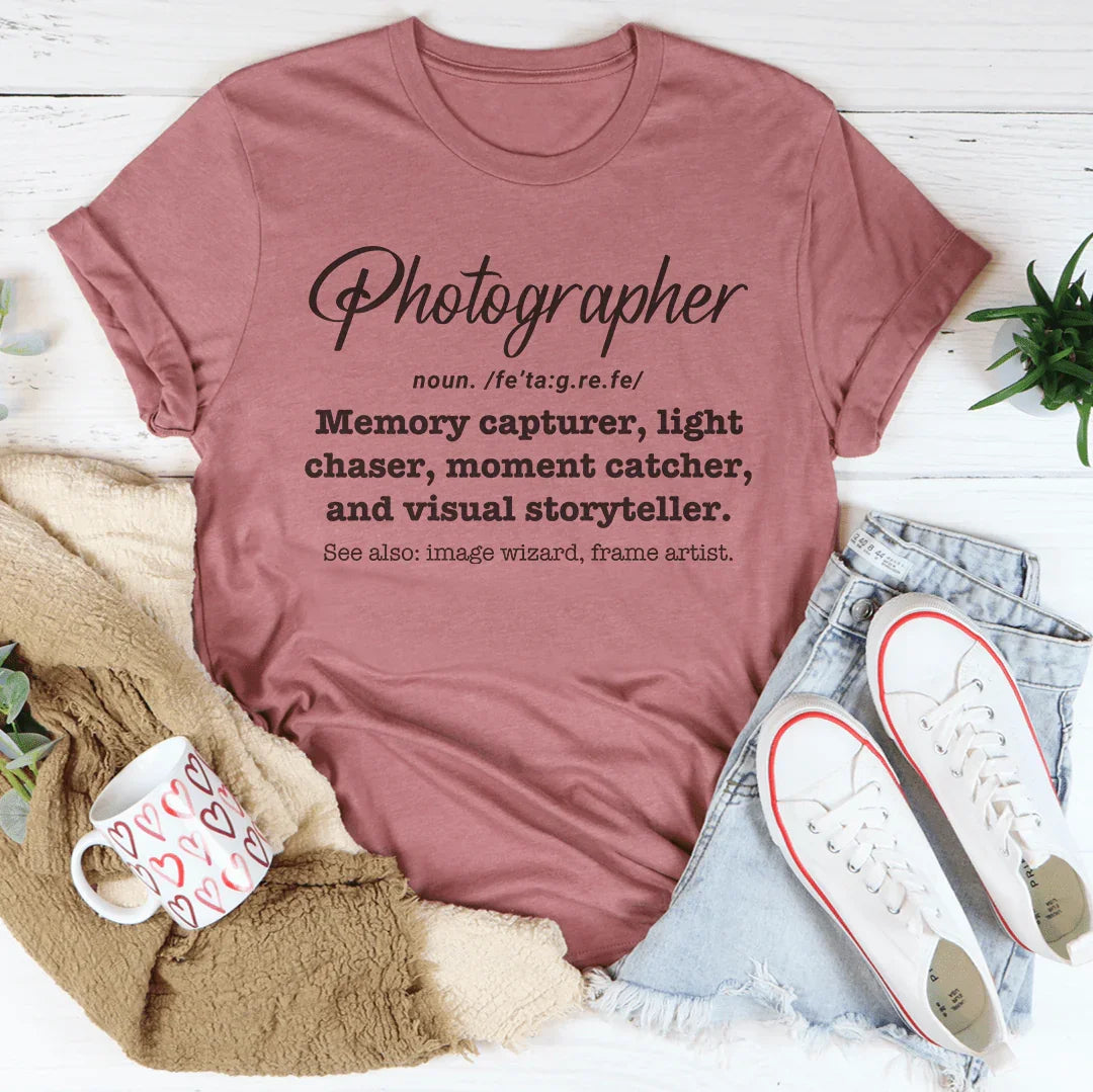Photographer Memory Capturer Tee