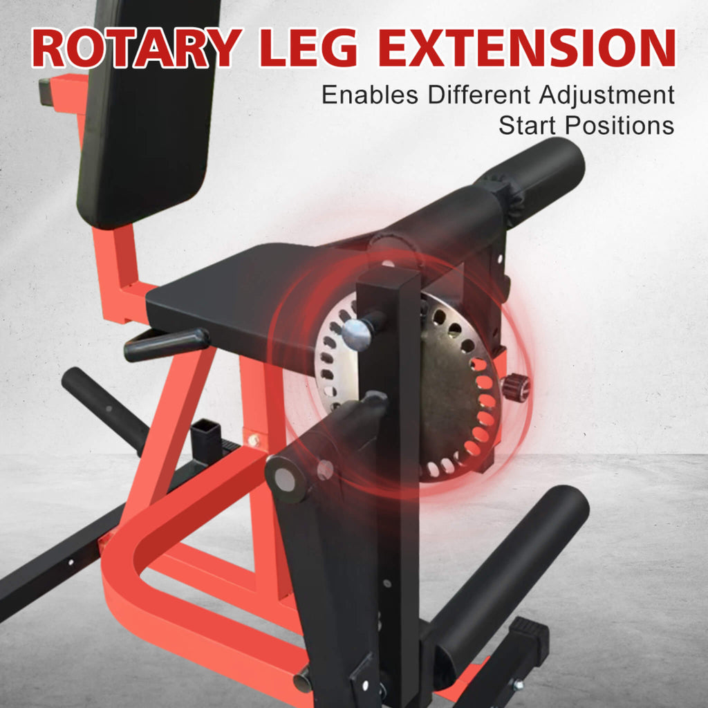 Rovix Premium Máquina 3 en 1 multifuncional de extensión y flexión de piernas ajustable para ejercicios de la parte inferior del cuerpo (SAK21427)
