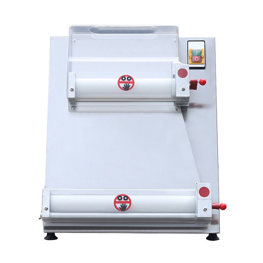 Premium Electric Commercial Pizza Dough Roller Pastry Sheeter Press Machine, 16-Inch (SAK83627)
