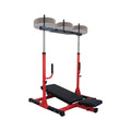 Prensa de piernas vertical prémium Rovix con respaldo y reposacabezas ajustables para gimnasios en casa, 660 lb (SAK34819)