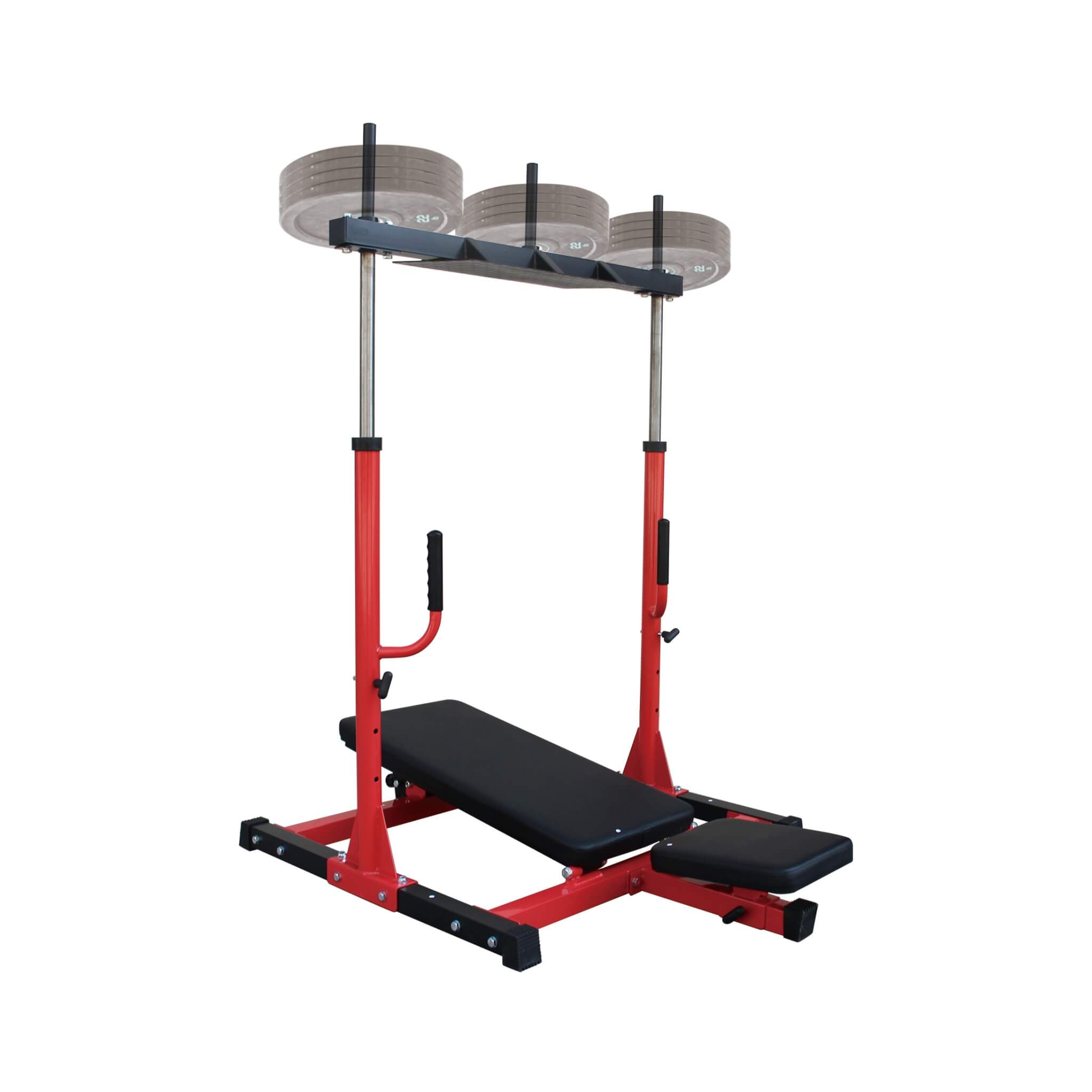 Prensa de piernas vertical prémium Rovix con respaldo y reposacabezas ajustables para gimnasios en casa, 660 lb (SAK34819)