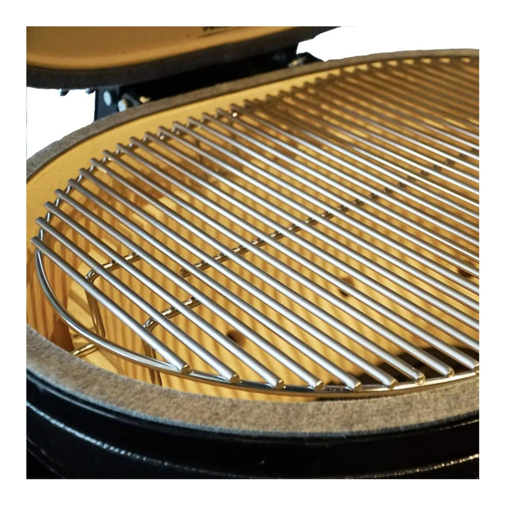 Parrilla Kamado de Cerámica Primo Oval XL 400 con Rejillas de Acero Inoxidable [PGCXLH] (SAK23100)