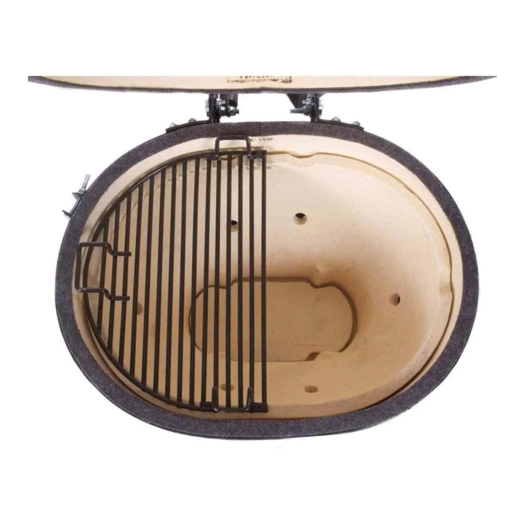 Parrilla Kamado de Cerámica Primo Oval XL 400 con Rejillas de Acero Inoxidable [PGCXLH] (SAK23100)