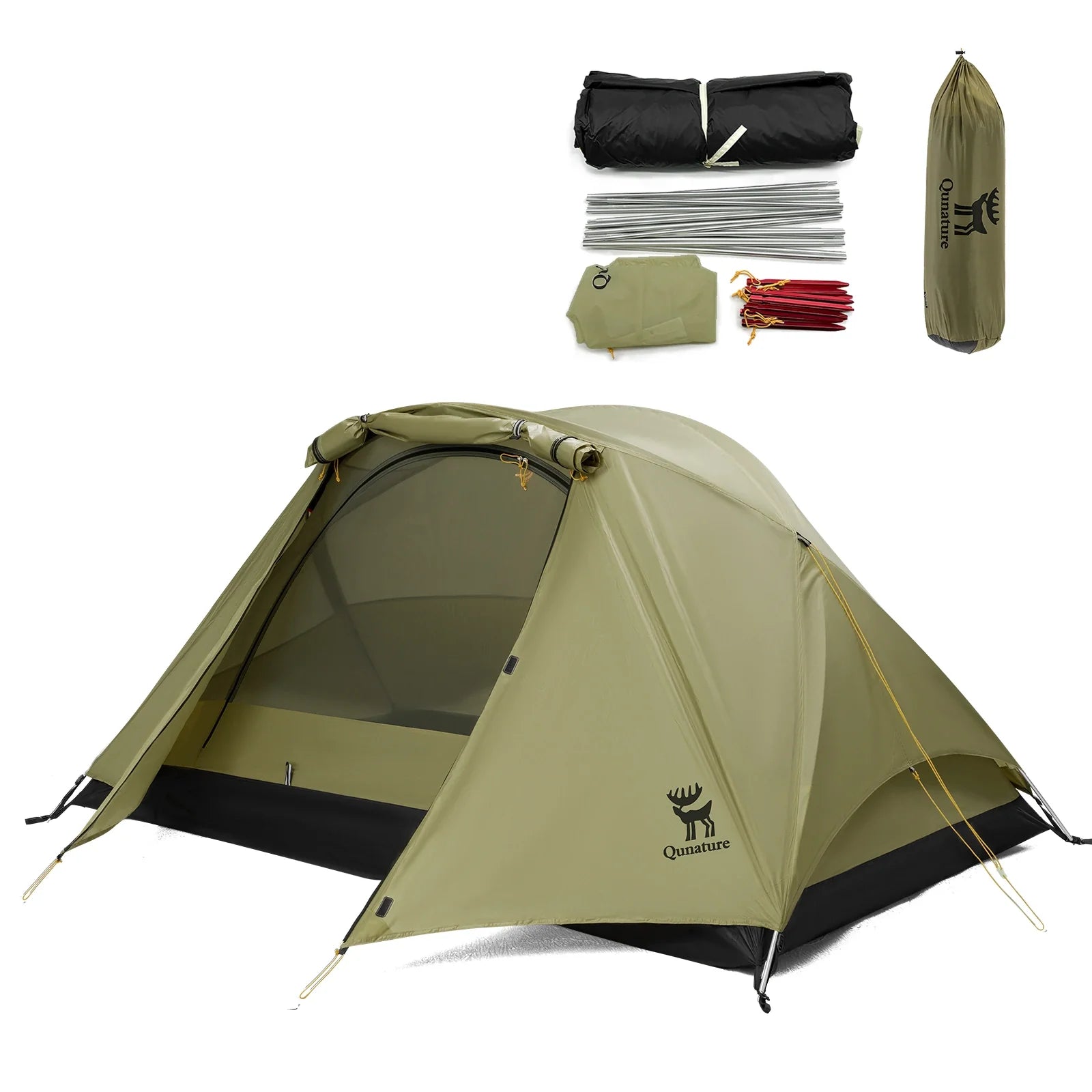 Tienda de campaña impermeable de fácil instalación para 2 personas