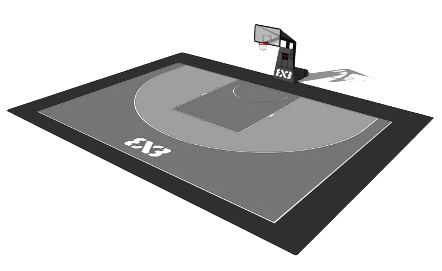 Alquiler de cancha oficial de baloncesto FIBA 3x3 Enlio