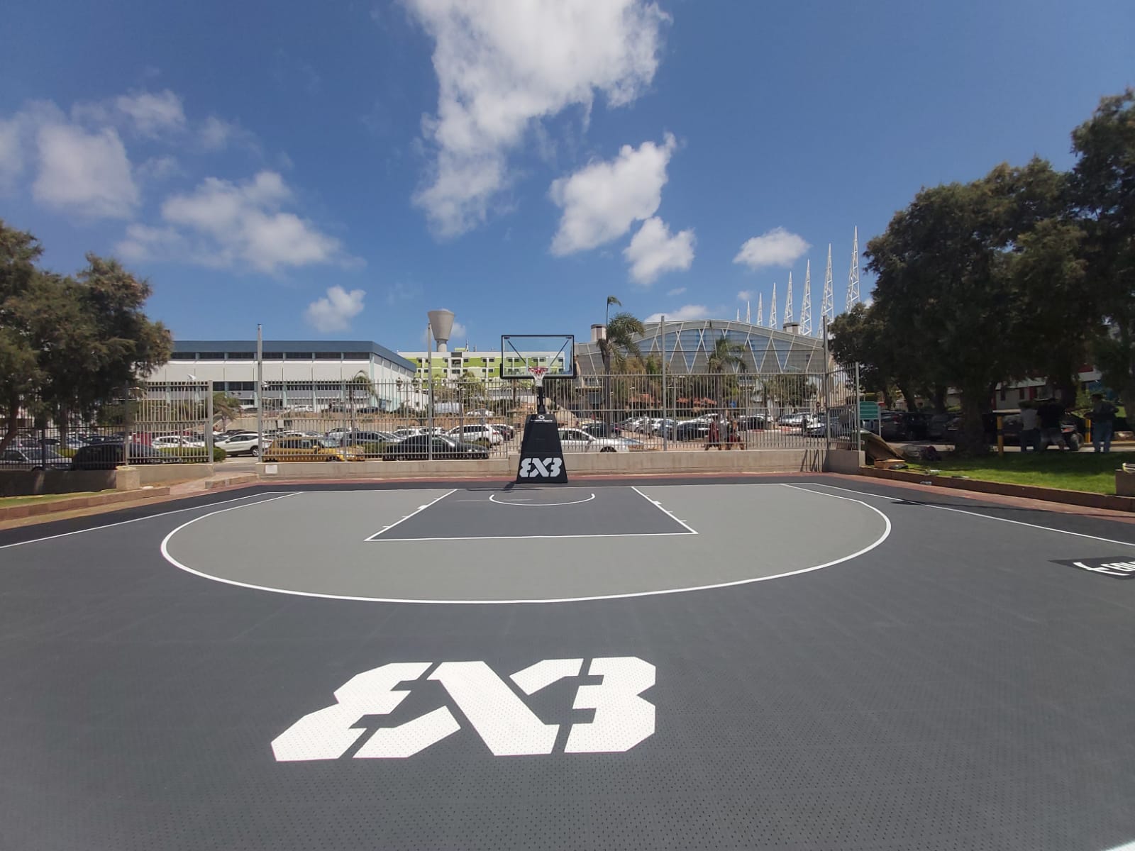 Alquiler de cancha oficial de baloncesto FIBA 3x3 Enlio
