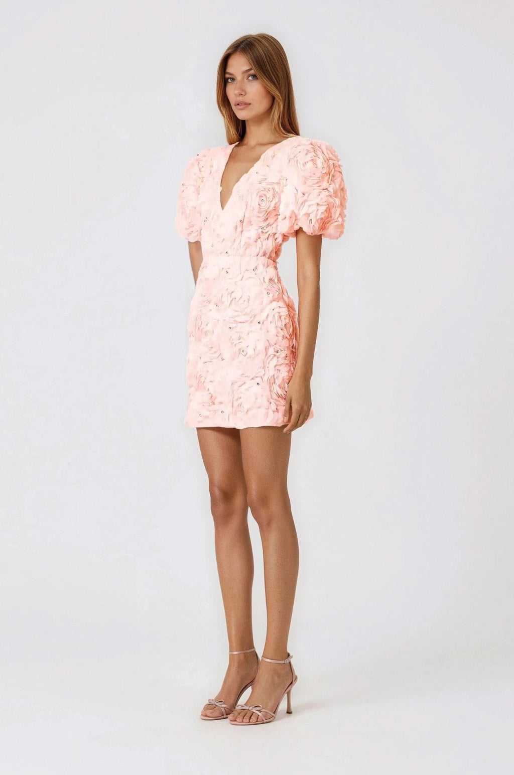 Rosella 3D Mini Dress – Pink