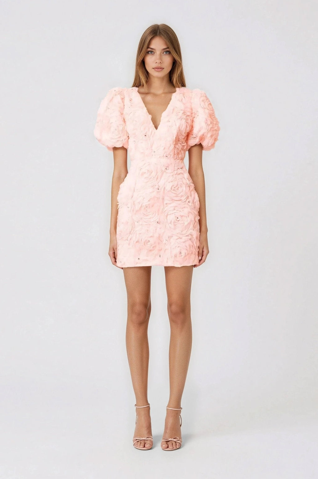Rosella 3D Mini Dress – Pink
