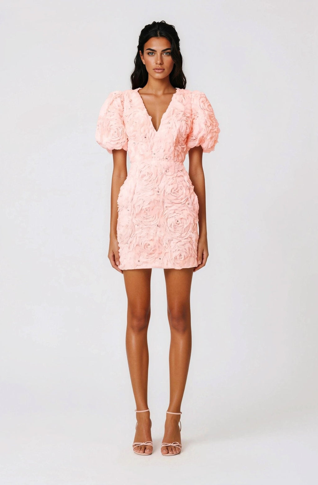 Rosella 3D Mini Dress – Pink