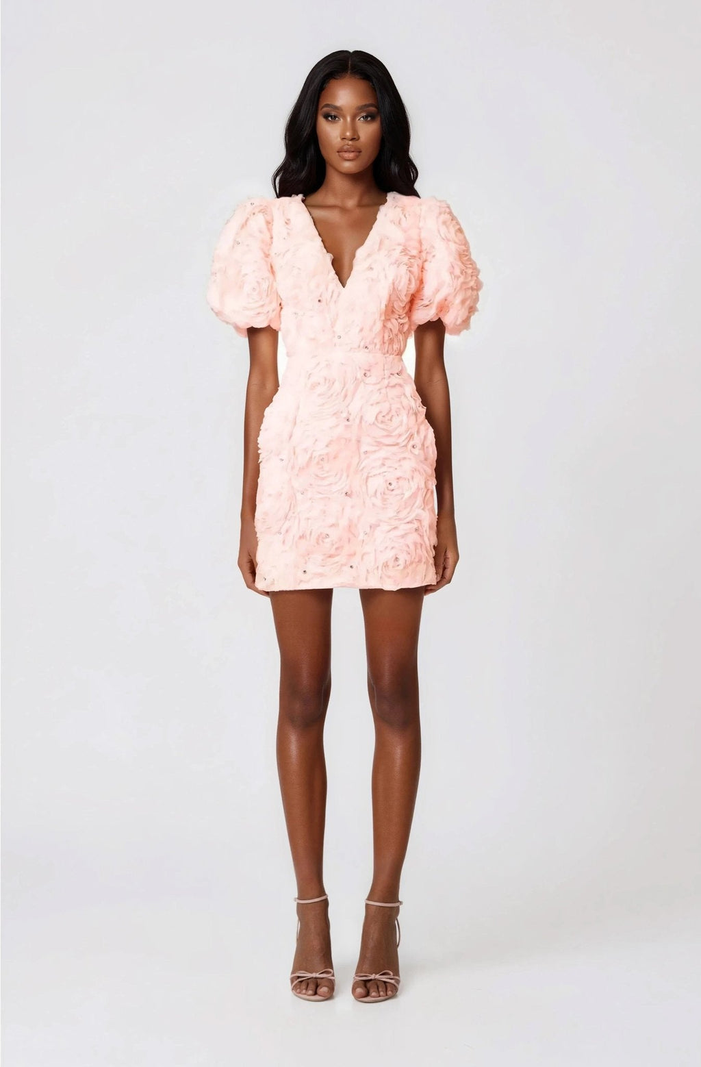 Rosella 3D Mini Dress – Pink