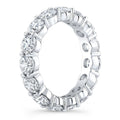 4.00 Ct Round Cut Created Moissanite Classic Eternity Band in 14k Gold Overlay