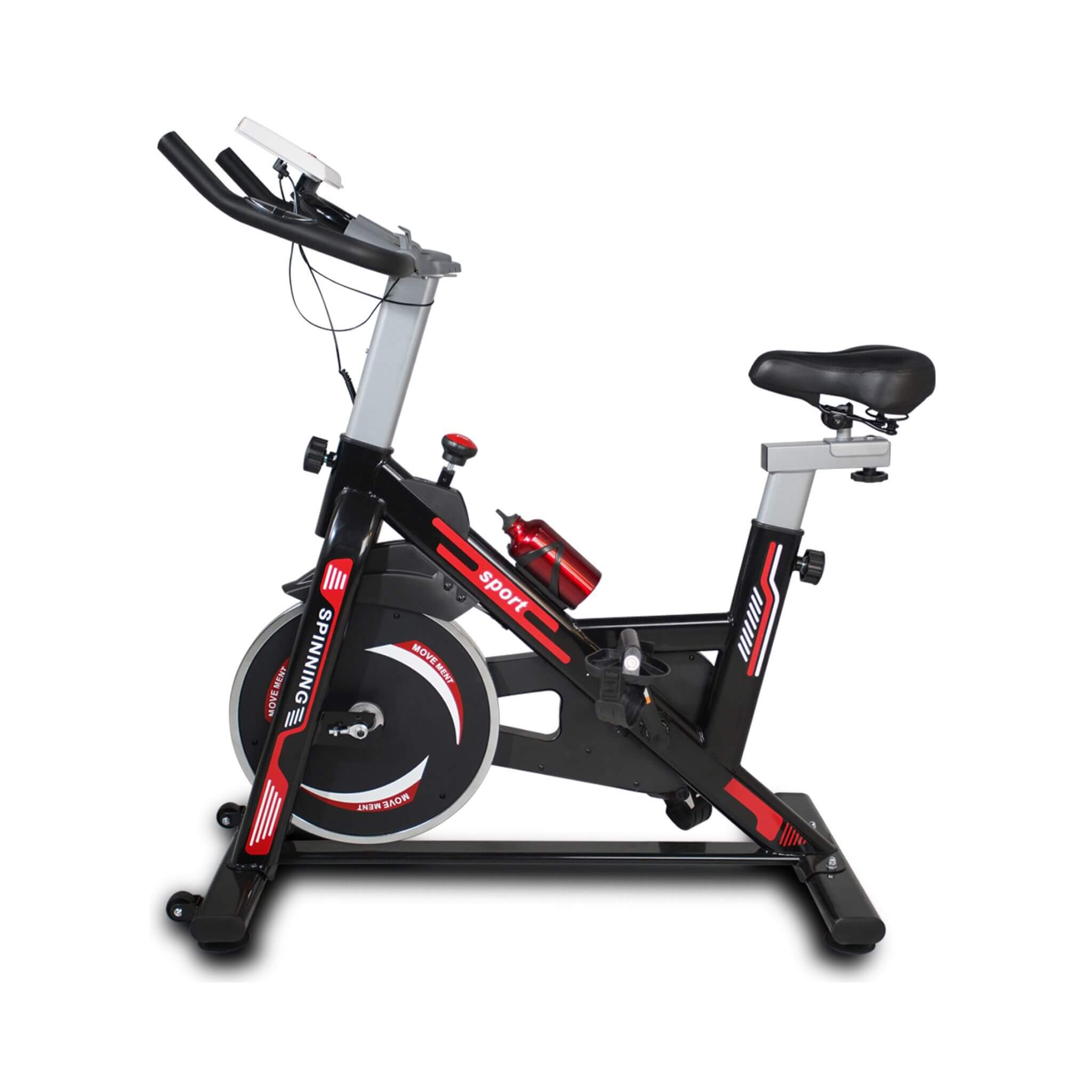 Bicicleta de spinning para interiores Rovix con asiento acolchado cómodo (SAK71645)