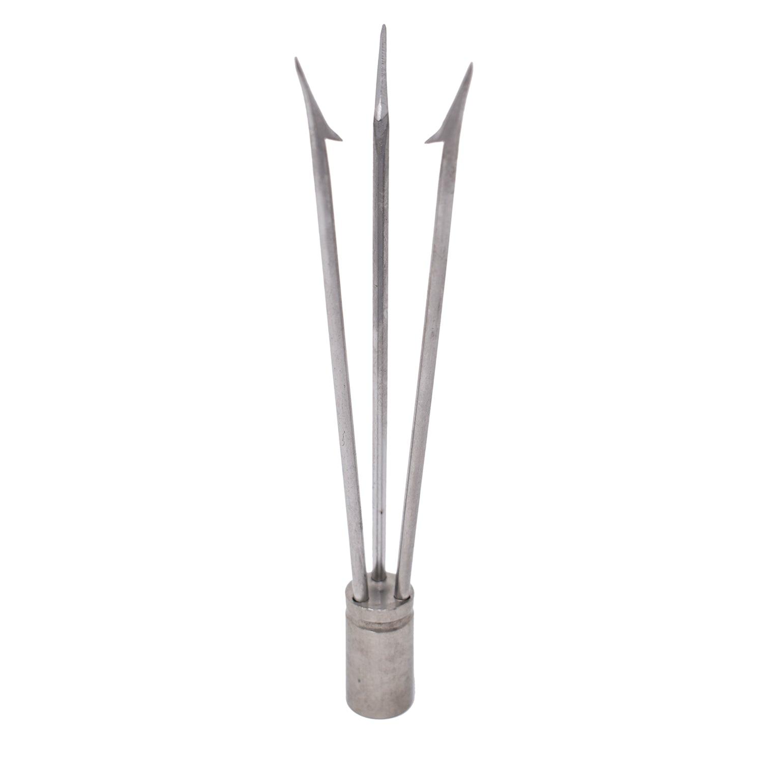 Palantic Lionfish 6" Pole Spear Tip 3 Prong Paralyzer w/ Barbs, 8mm