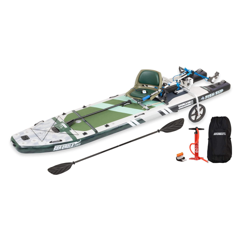 Inflatable Fishing Paddleboard | 1-Person Stand-Up SUP for Fishing & Flatwater Adventures