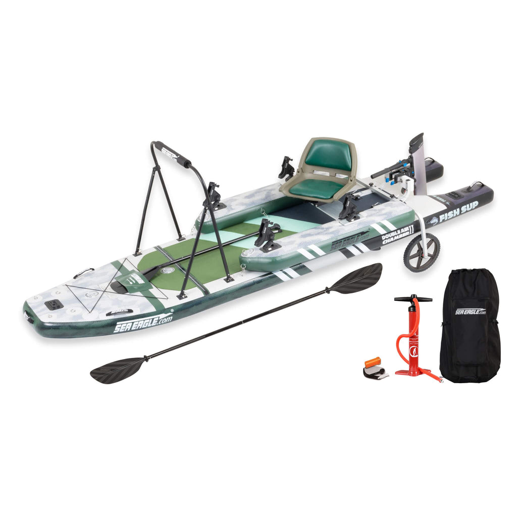 Inflatable Fishing Paddleboard | 1-Person Stand-Up SUP for Fishing & Flatwater Adventures