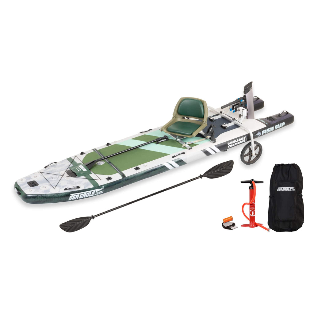 Inflatable Fishing Paddleboard | 1-Person Stand-Up SUP for Fishing & Flatwater Adventures
