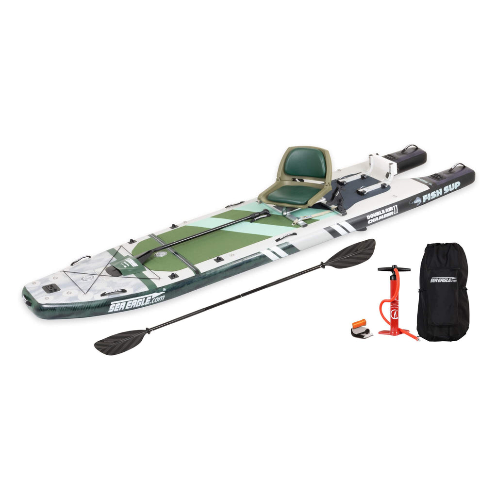 Inflatable Fishing Paddleboard | 1-Person Stand-Up SUP for Fishing & Flatwater Adventures