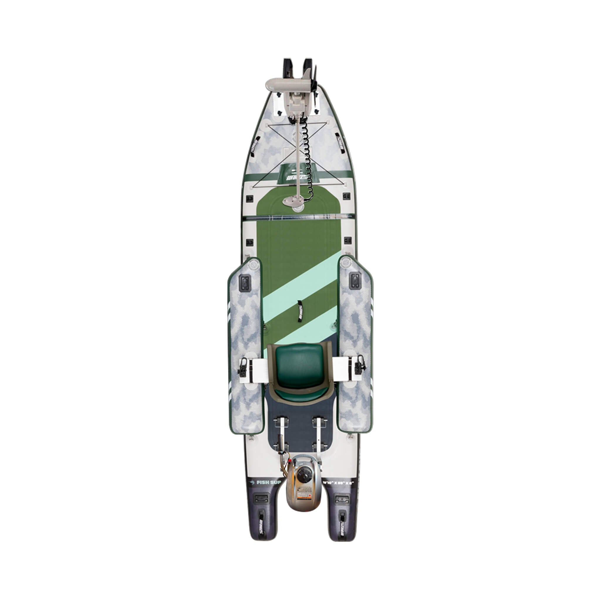 Sea Eagle FS1210 FishSUP 1-Person Inflatable Fishing Stand-Up Paddleboard [FS1210K] (SAK79218)