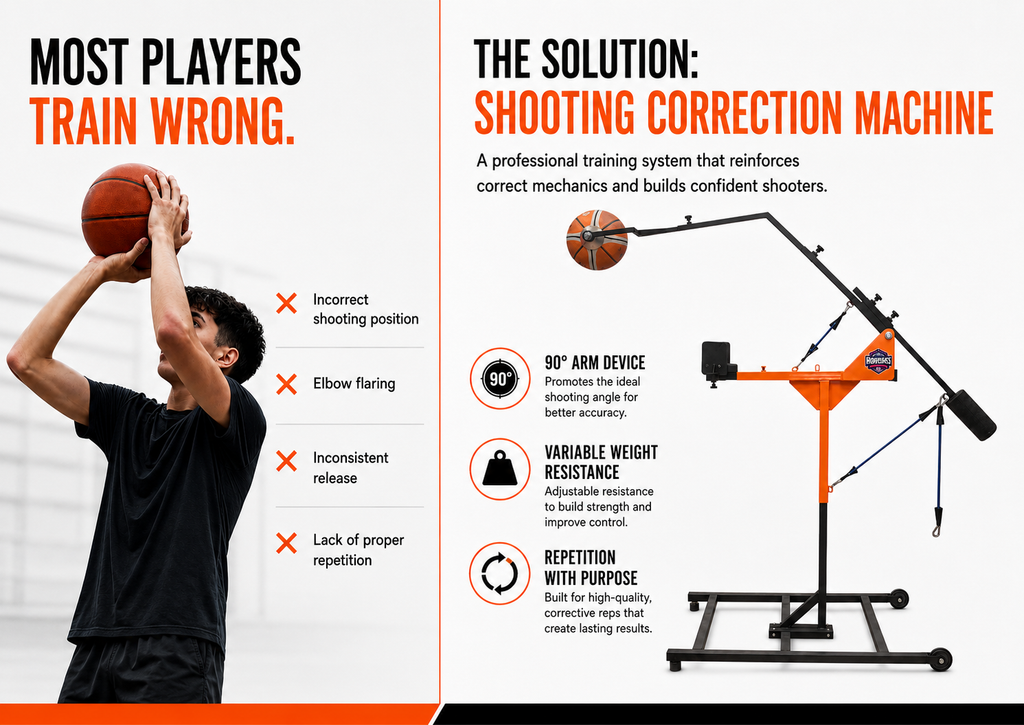 Máquina de corrección de tiro - Entrenamiento de baloncesto Hoopsbasket