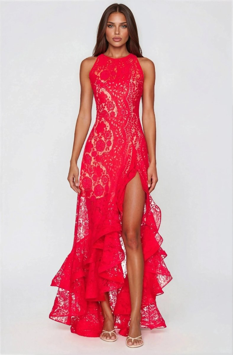 Sicilia Midi Dress – Red