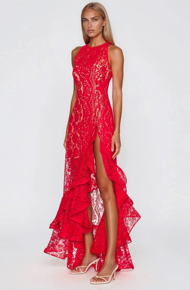 Sicilia Midi Dress – Red