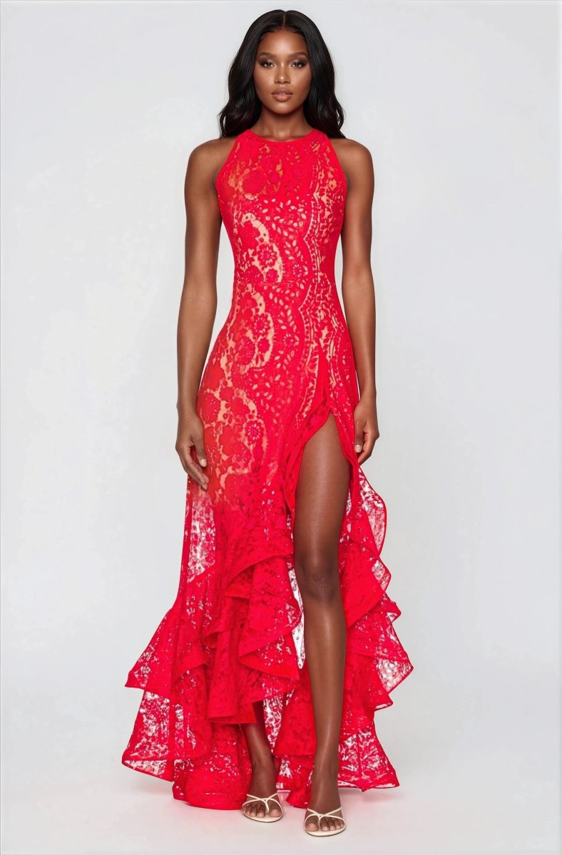 Sicilia Midi Dress – Red