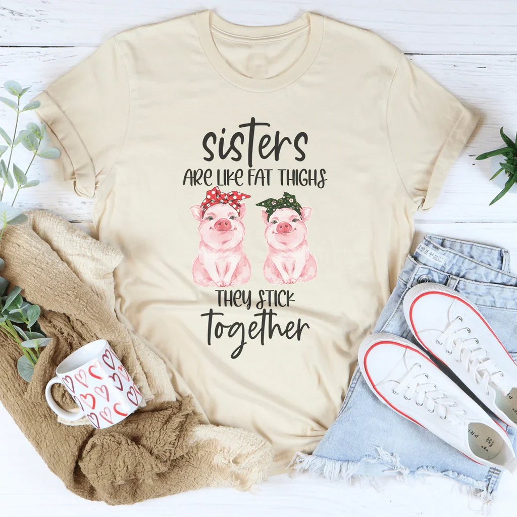 Sisters Are Like Fat Thighs They Stick Together Tee