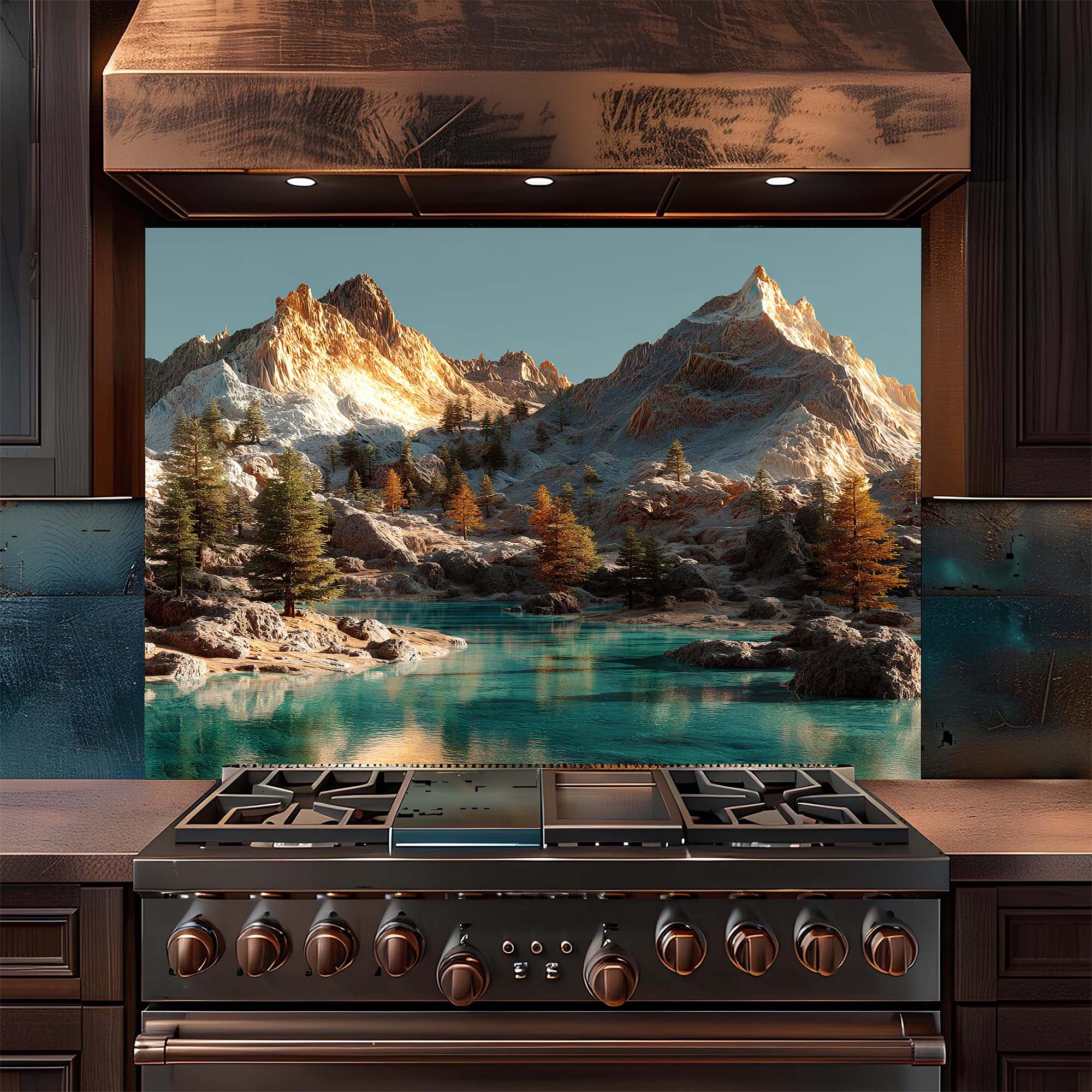 Tempered Glass Backsplash for Kitchen – Alpine Serenity Custom Splashback Glass Panel