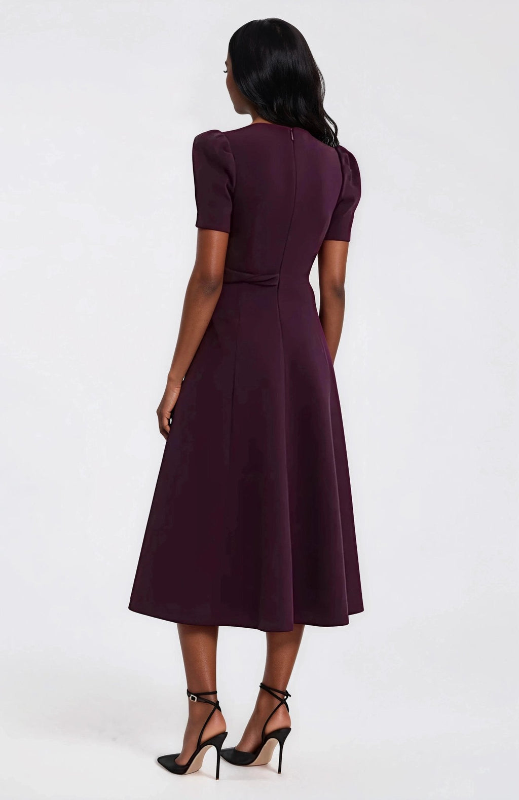 Syrah Midi Dress – Blackberry