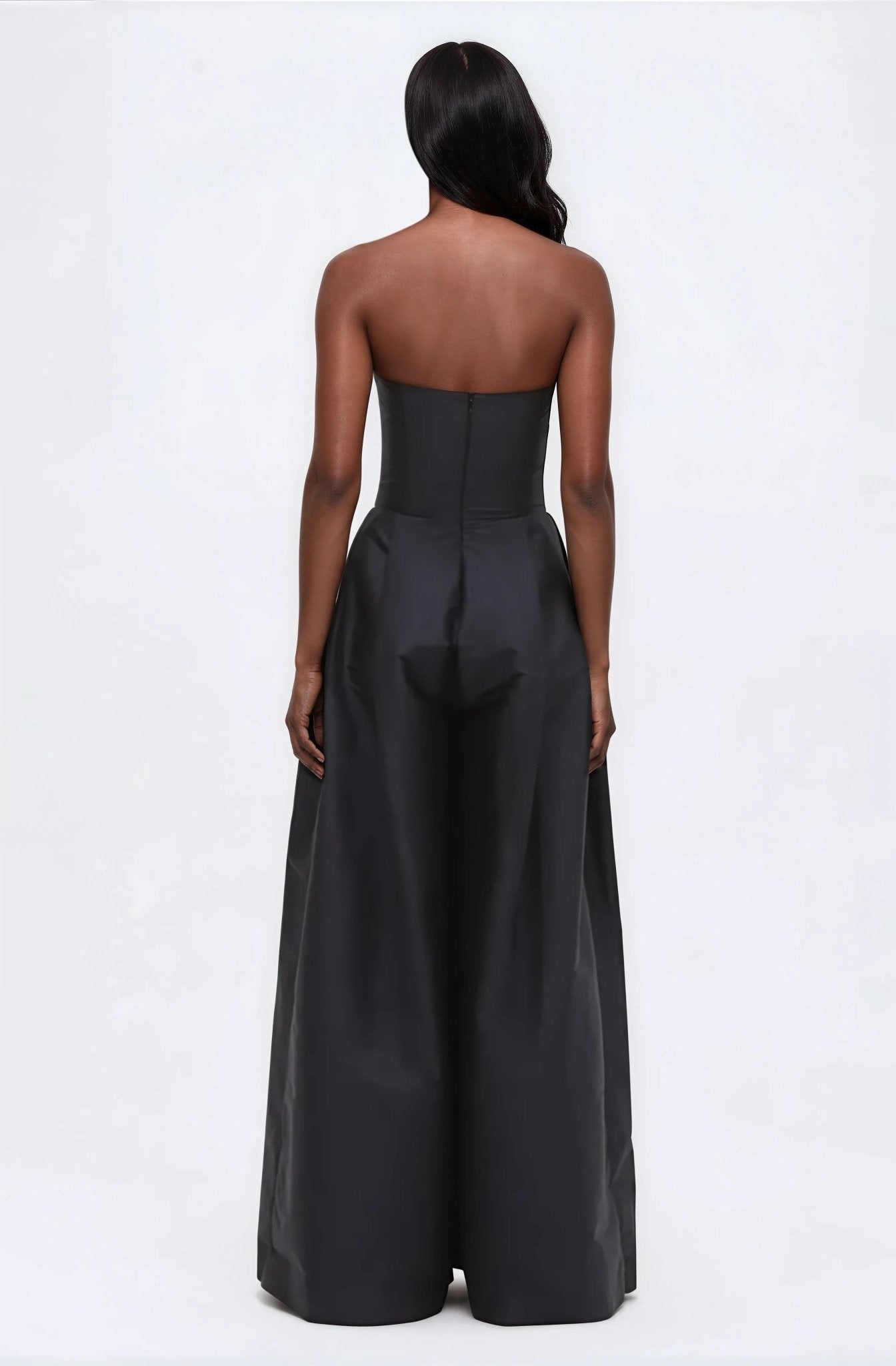 Taffeta Bloom Jumpsuit – Black