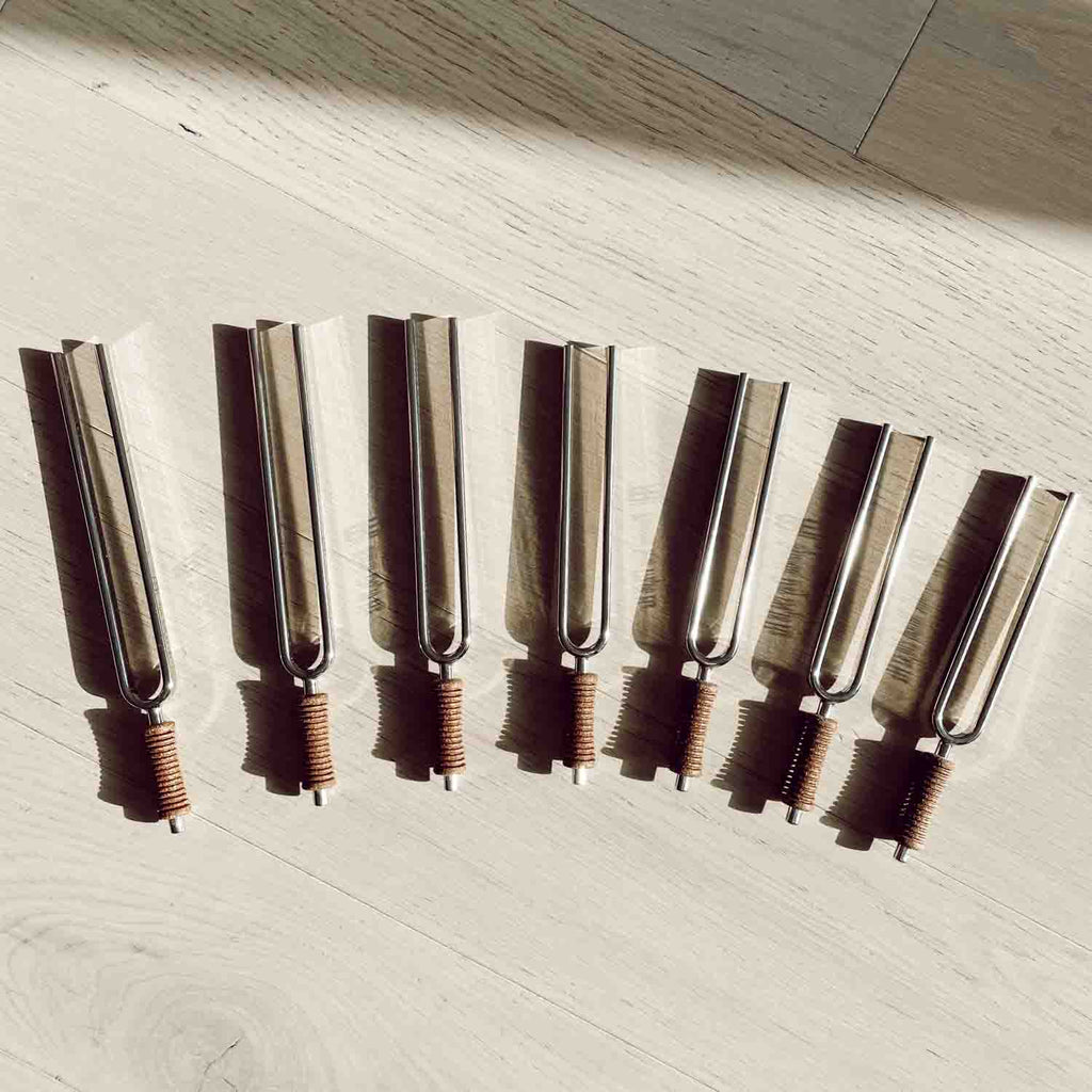 Juego de diapasón curativo de 7 chakras