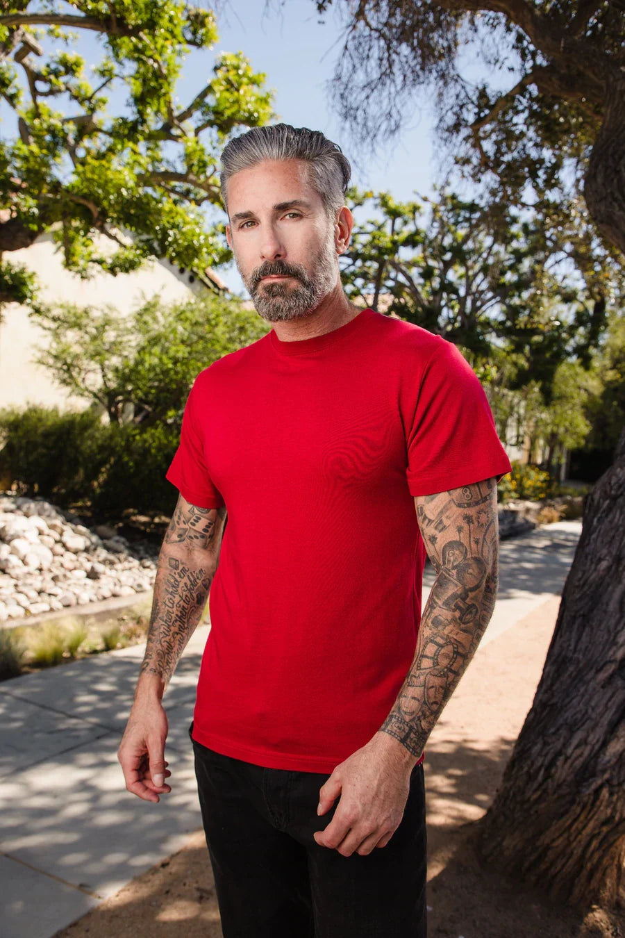 Men's Bamboo Viscose/Organic Cotton Short Sleeve T-Shirt - 5-Pack Mixed Colors