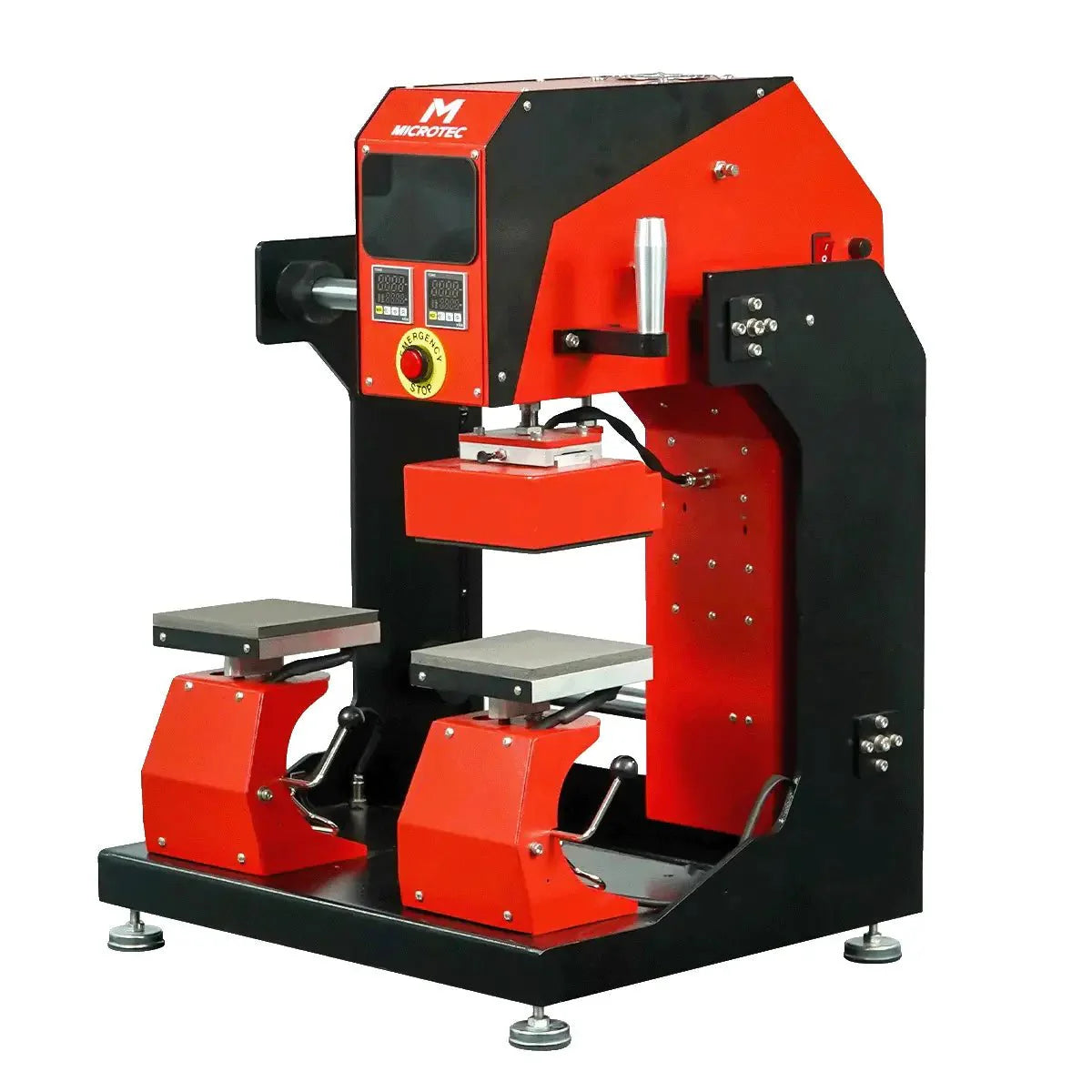 TITAN Double Station Dual Heat Pneumatic Dual Heat Cap & Label Combo Heat Press