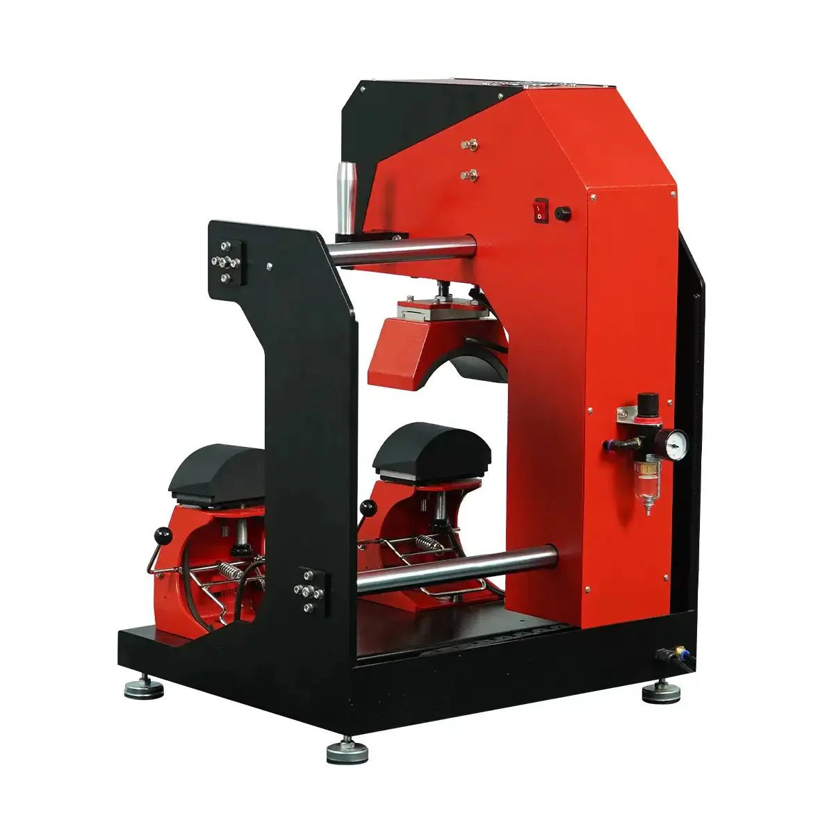 TITAN Double Station Dual Heat Pneumatic Dual Heat Cap & Label Combo Heat Press