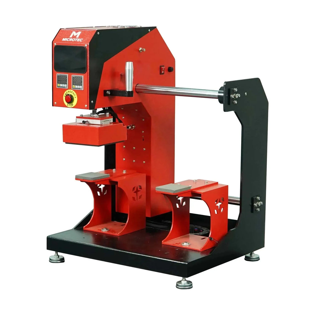 TITAN Double Station Dual Heat Pneumatic Dual Heat Cap & Label Combo Heat Press