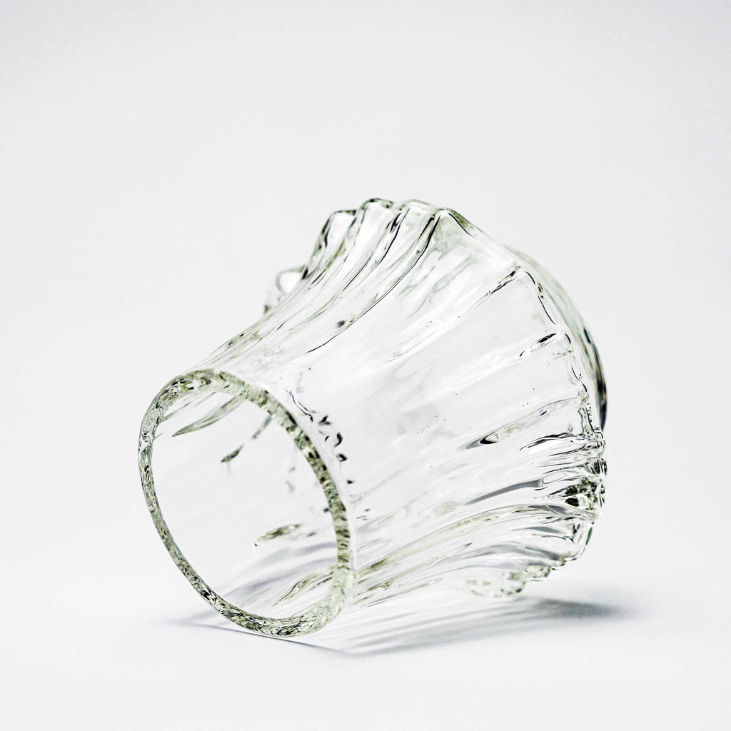 Vaso de whisky de cristal japonés Yama
