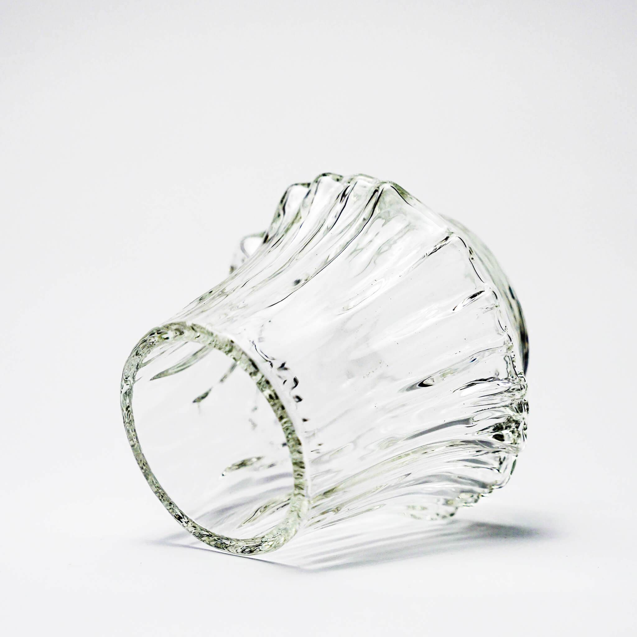 Vaso de whisky de cristal japonés Yama
