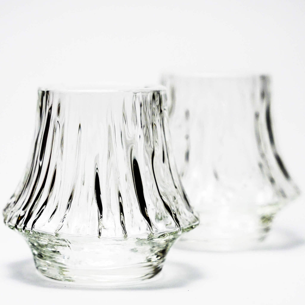Vaso de whisky de cristal japonés Yama
