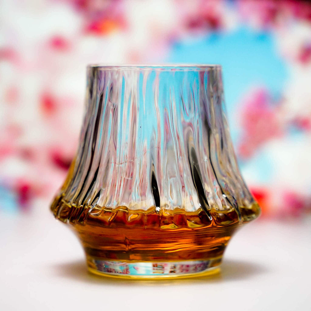 Vaso de whisky de cristal japonés Yama