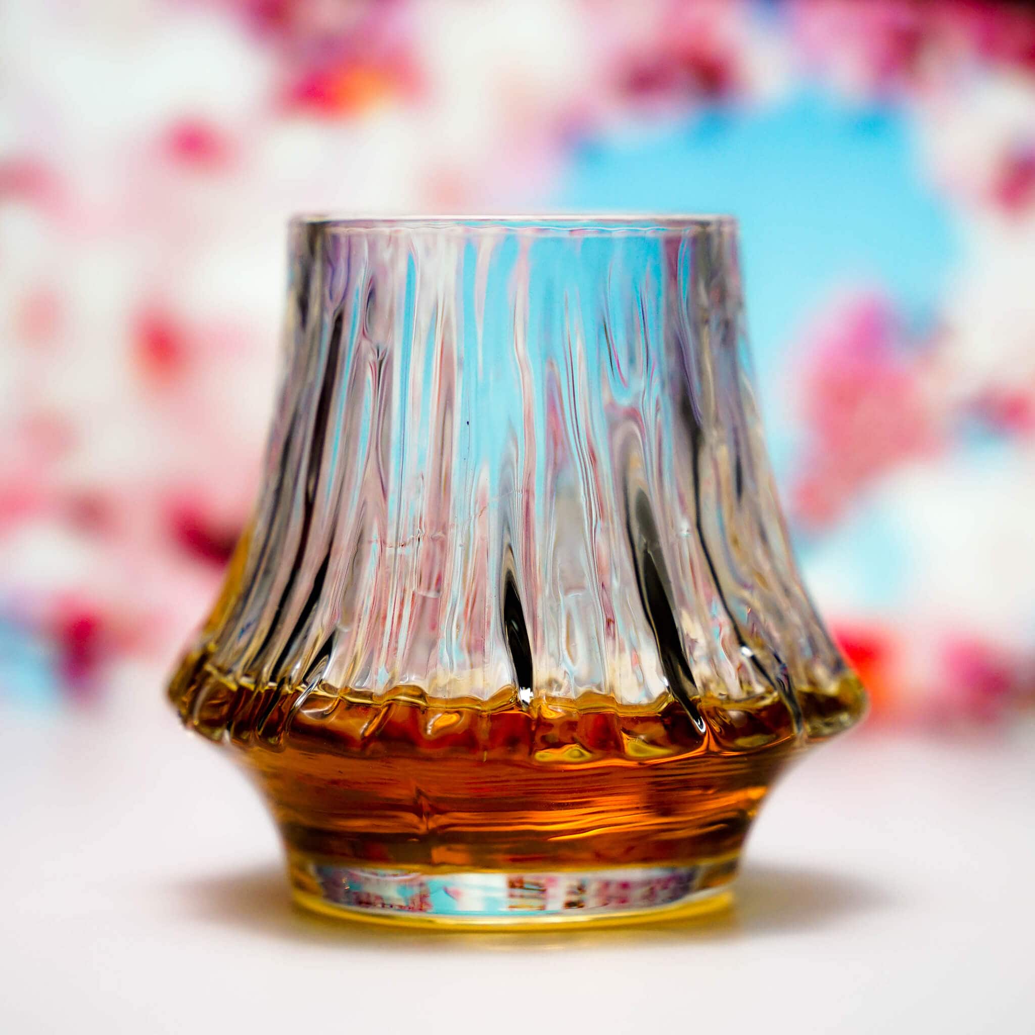 Vaso de whisky de cristal japonés Yama